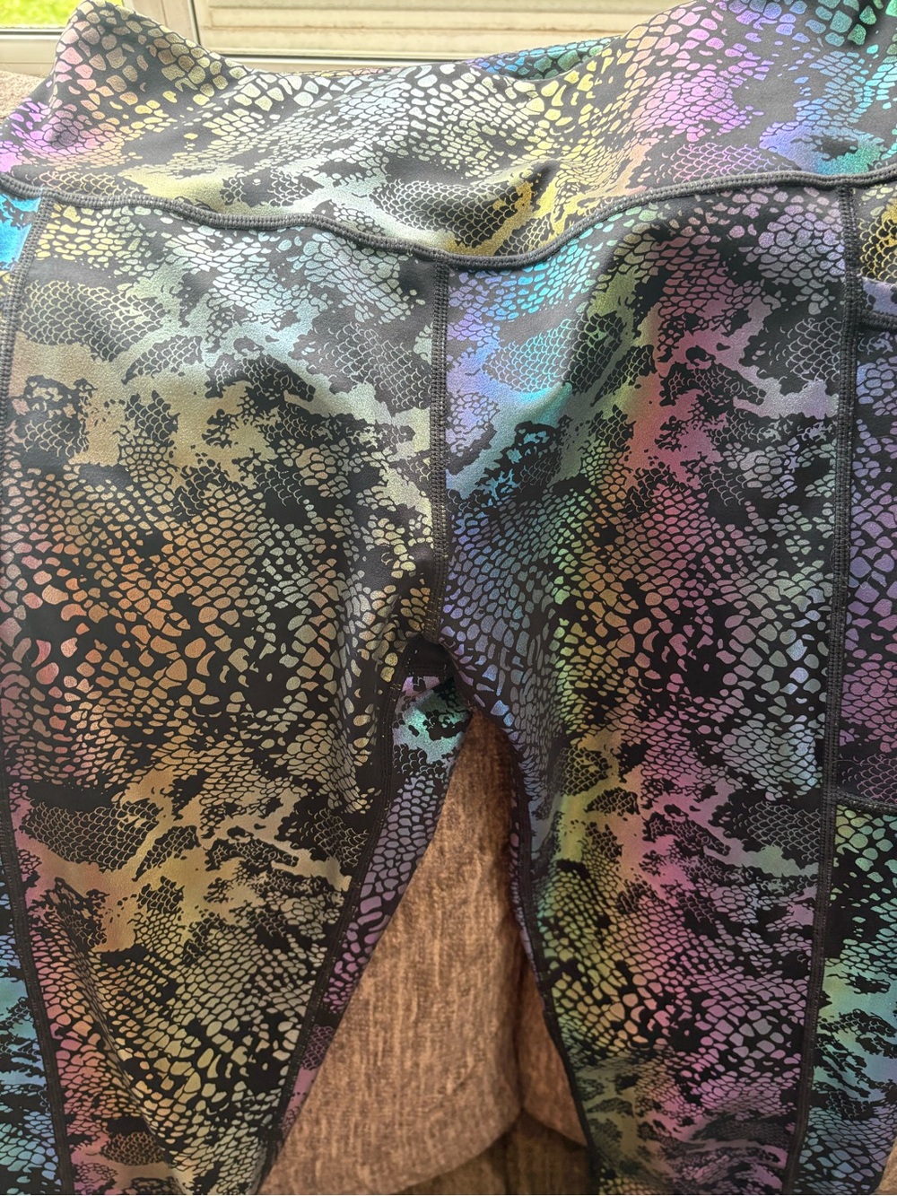 CVG Black Glisten Here Leggings Medium NWOT - Picture 3 of 3